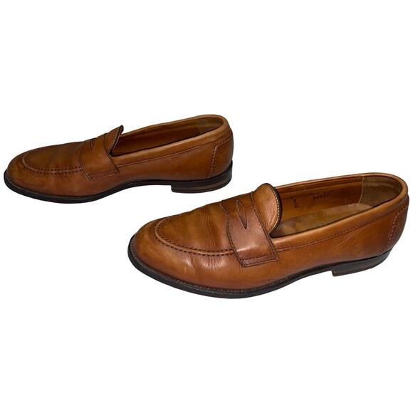 Alden New England Brown Leather Penny Loafers    Size: 9 B/D - Picture 4 of 9